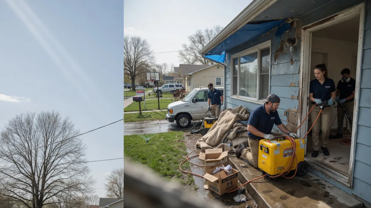 Basement Flood Cleanup in Shelburn, IN near me